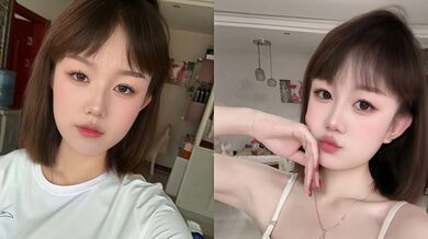 青岛清纯学生妹 高燕 私密视频曝光 白虎小穴嫩得出水 大屌无套猛插淫水四溢！